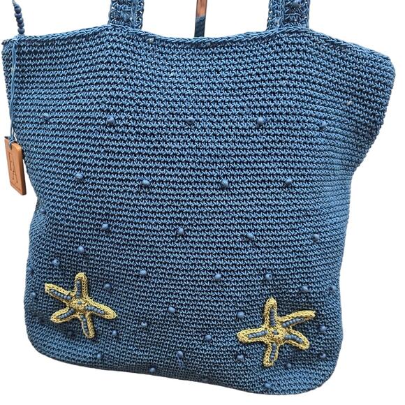 EA Etienne Aigner Nylon Beaded Starfish Design Purse - Picture 2 of 12